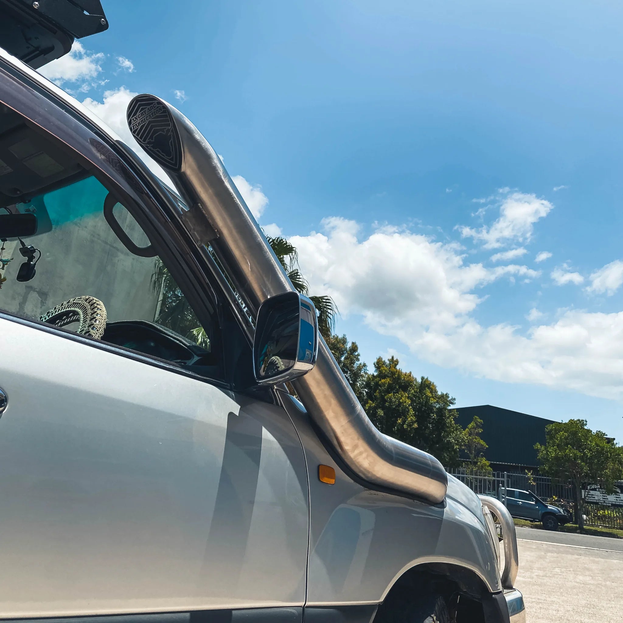 Weld detail on the Toyota Landcruiser 100/105 Series snorkel