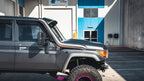 Mounting detail of the Angry Arc 70 Series V8 snorkel