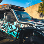 Mounting detail of the Angry Arc 80 Series snorkel