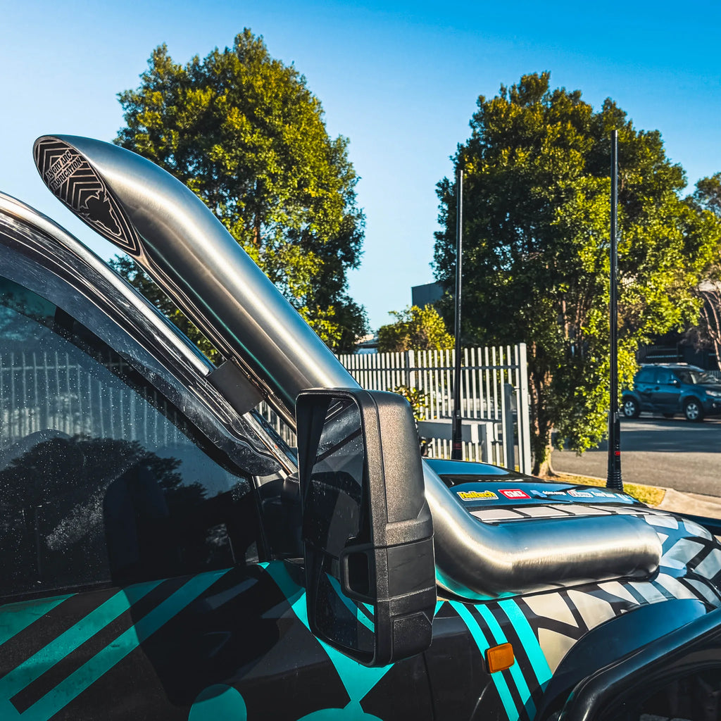 Weld detail on the Toyota Landcruiser 80 Series snorkel